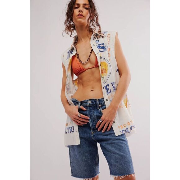 Free People We the Free Moon Flower Top Seeds M Medium NWT - Picture 3 of 3